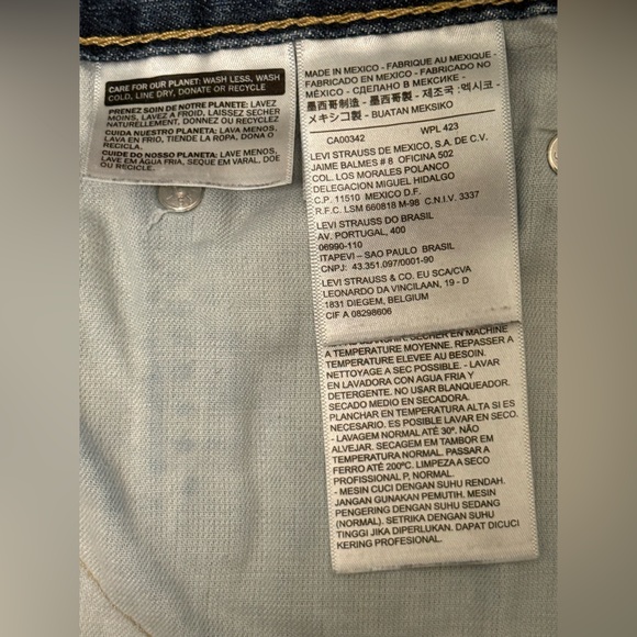 Levis 559 Mens 32x32 Denim Blue Jeans Relaxed Fit Straight Leg Medium Wash - Picture 6 of 10